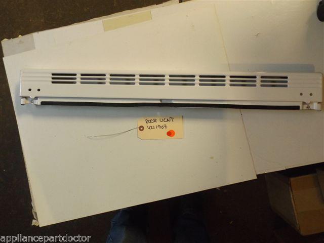 KITCHEN AID STOVE 4211907 Vent, Door (white) used KITCHEN AID STOVE 4211907 Vent, Door (white) used